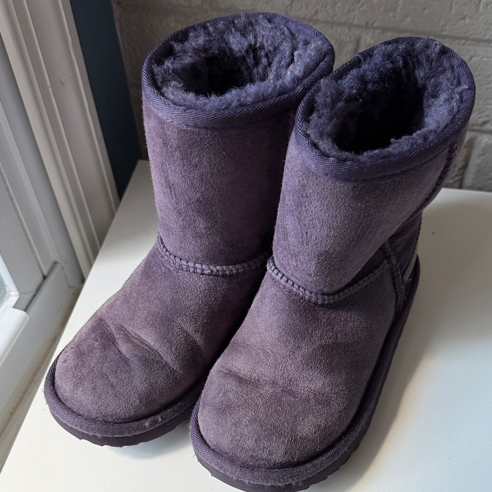 UGG Dark Purple Shearling Boots